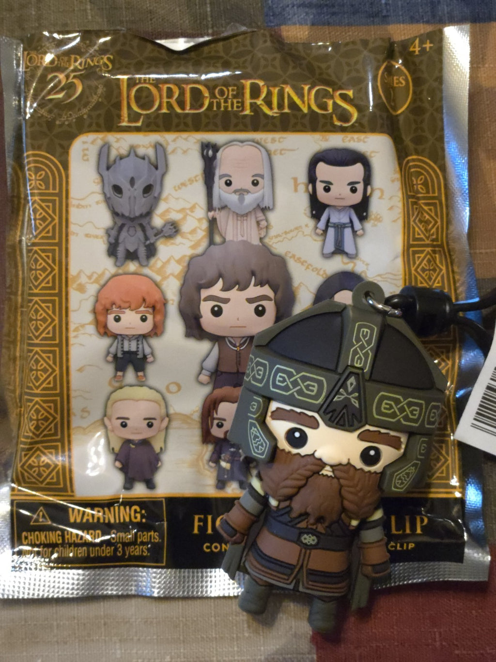 Lord of the Rings 25th Anniversary Series 2 Blind Bag Clip Gimli