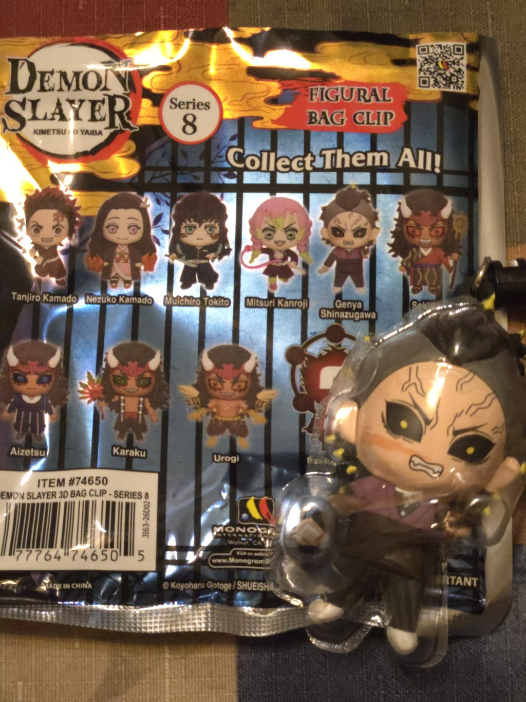 Demon Slayer Series 8 Figural Blind Bag Clip Demonized Genya Shinazugawa