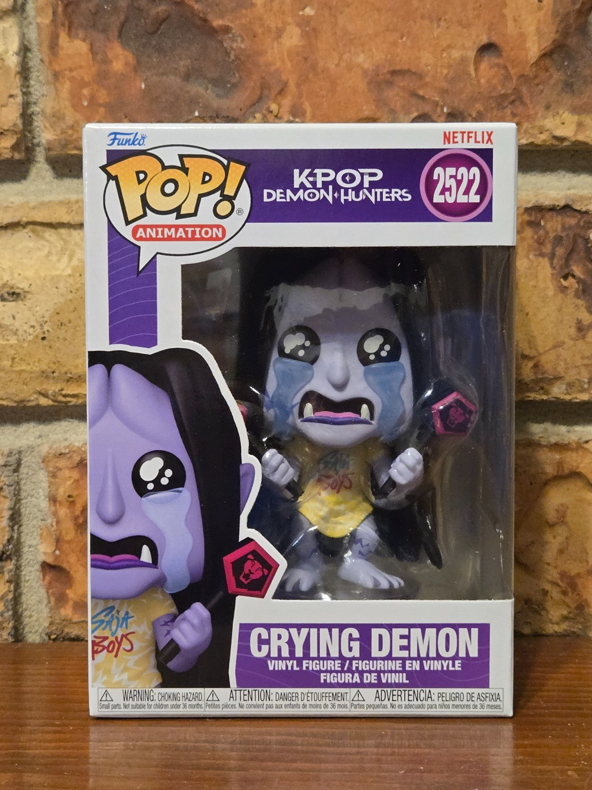 Mystery Funko Pop! K-pop Demon Hunters - Crying Demon #2522 With Shiny Holo Card