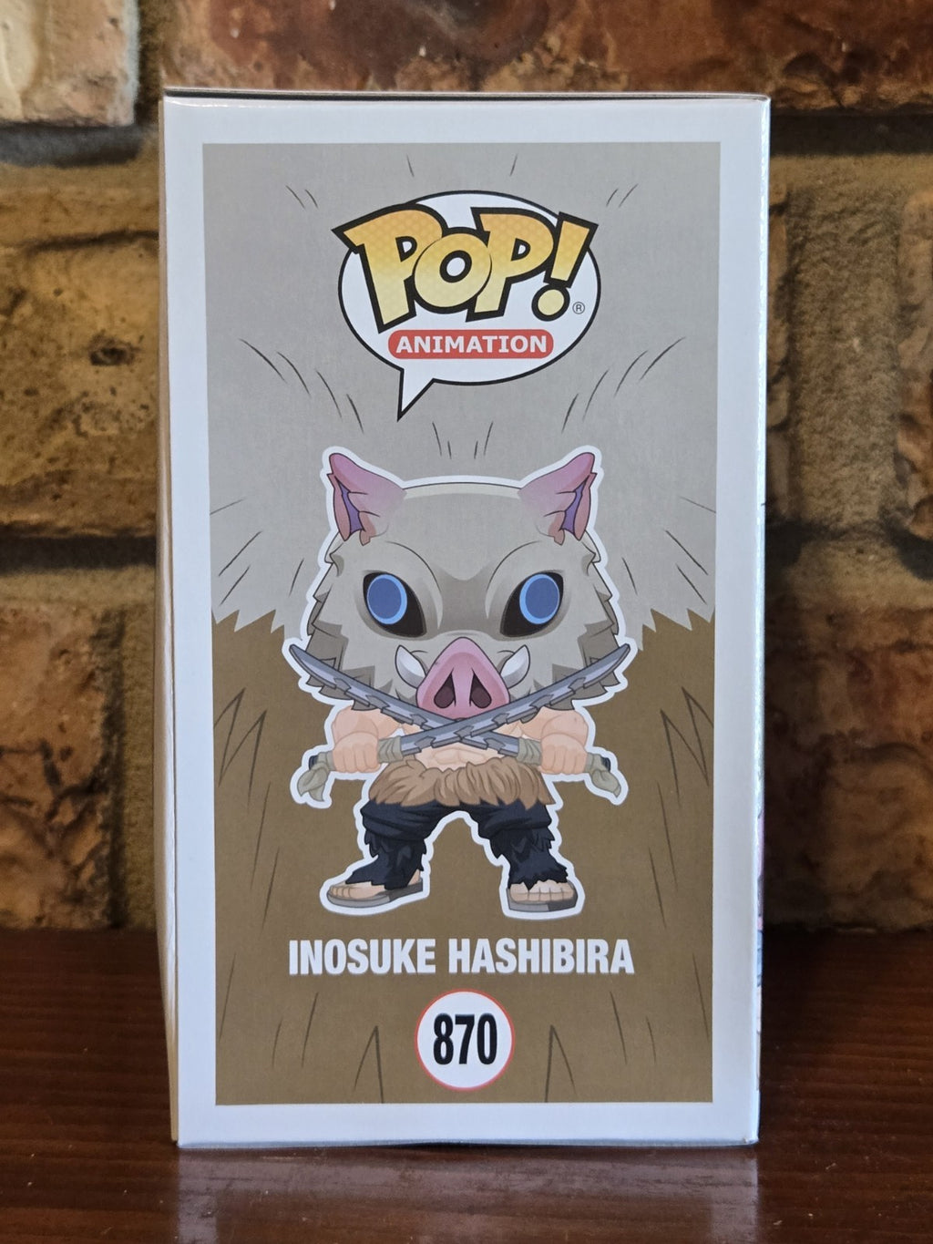 Funko Pop! Inosuke Hashibira #870 Demon Slayer Kimetsu no Yaiba (Box Damage)