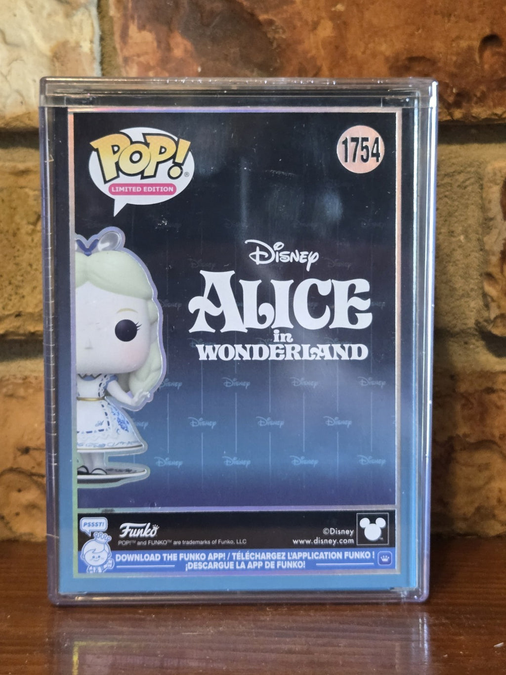 Funko Pop! Disney Alice (Porcelain) with Pop! Protector LE 1200 Sealed In Hand