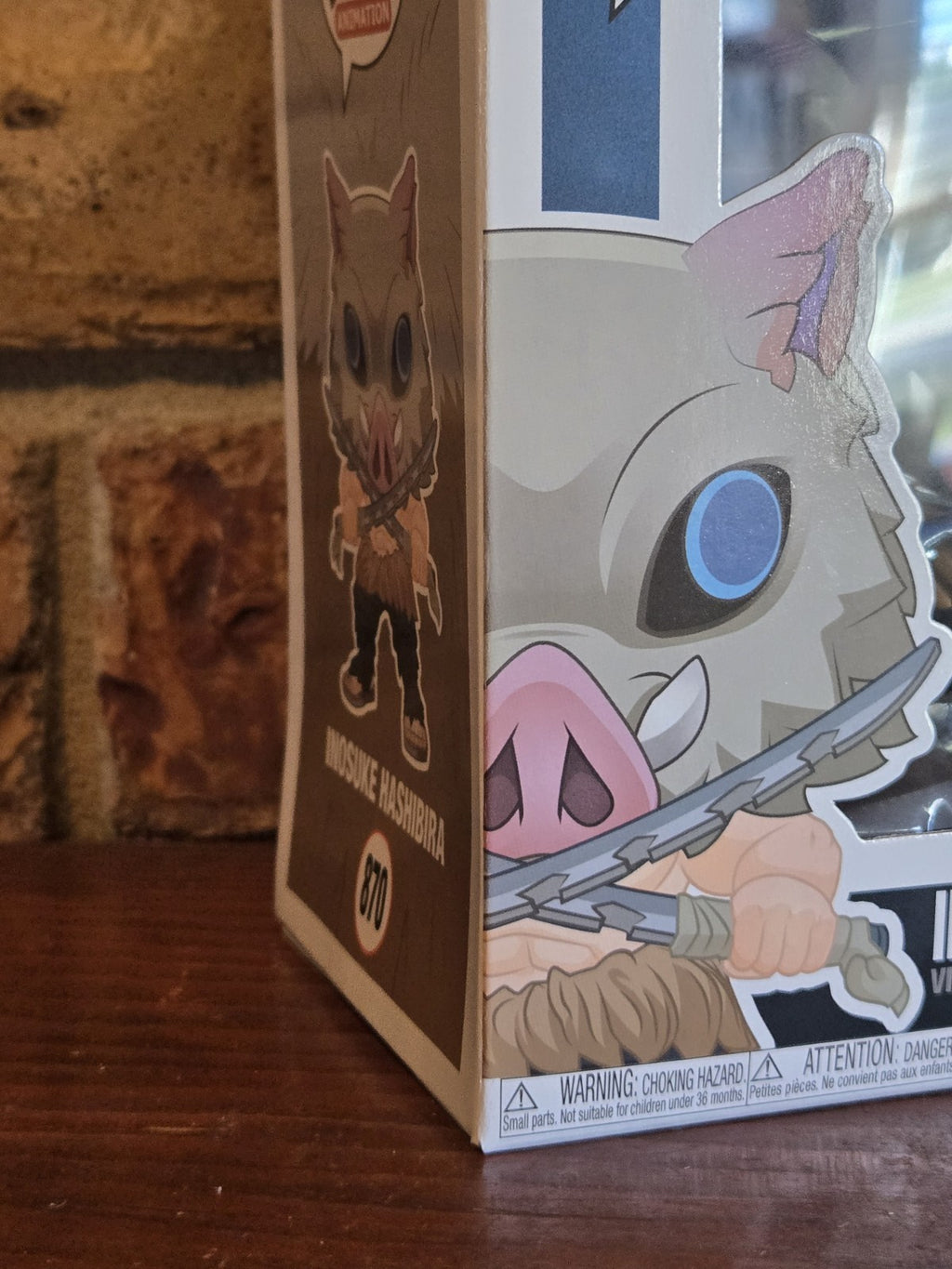 Funko Pop! Inosuke Hashibira #870 Demon Slayer Kimetsu no Yaiba (Box Damage)