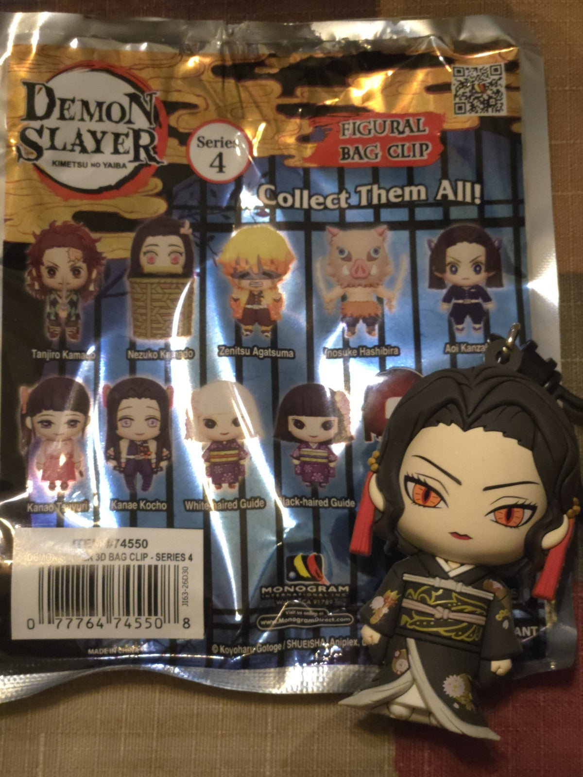 Demon Slayer Series 4 Figural Blind Bag Clip Muzan Exclusive A (CHASE) Monogram