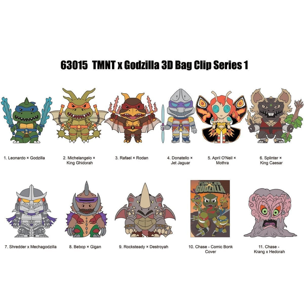 Godzilla x TMNT 3D Figural Blind Bag Clip Raphael X Rodan