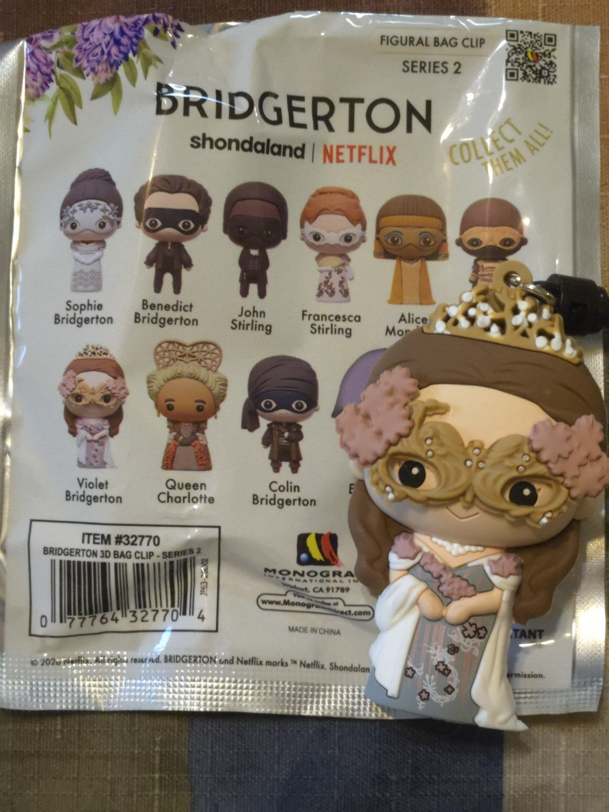Bridgerton Series 2 Blind Bag Clip Violet Bridgerton