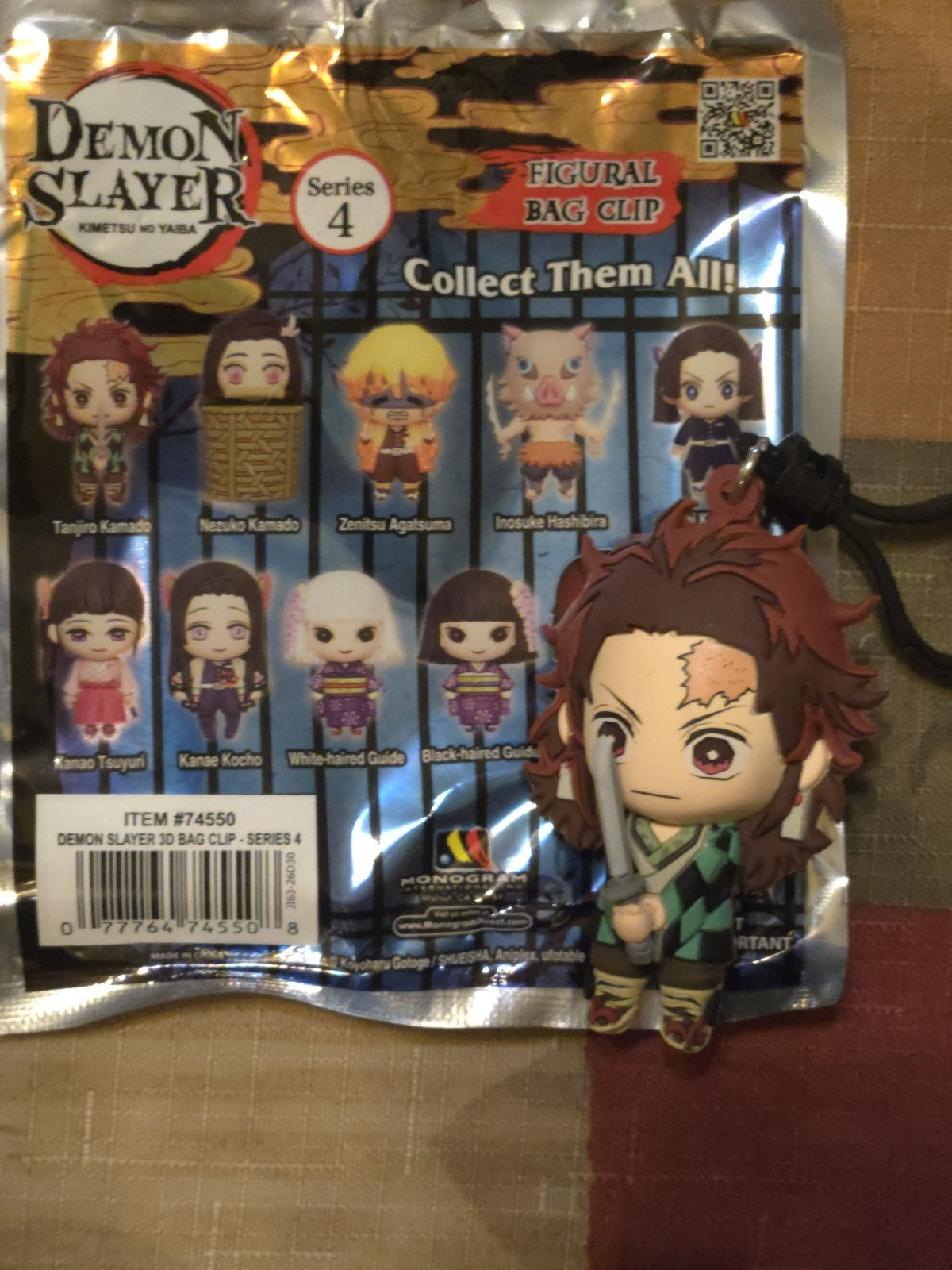 Demon Slayer Series 4 Figural Blind Bag Clip Tanjiro Kamado Monogram