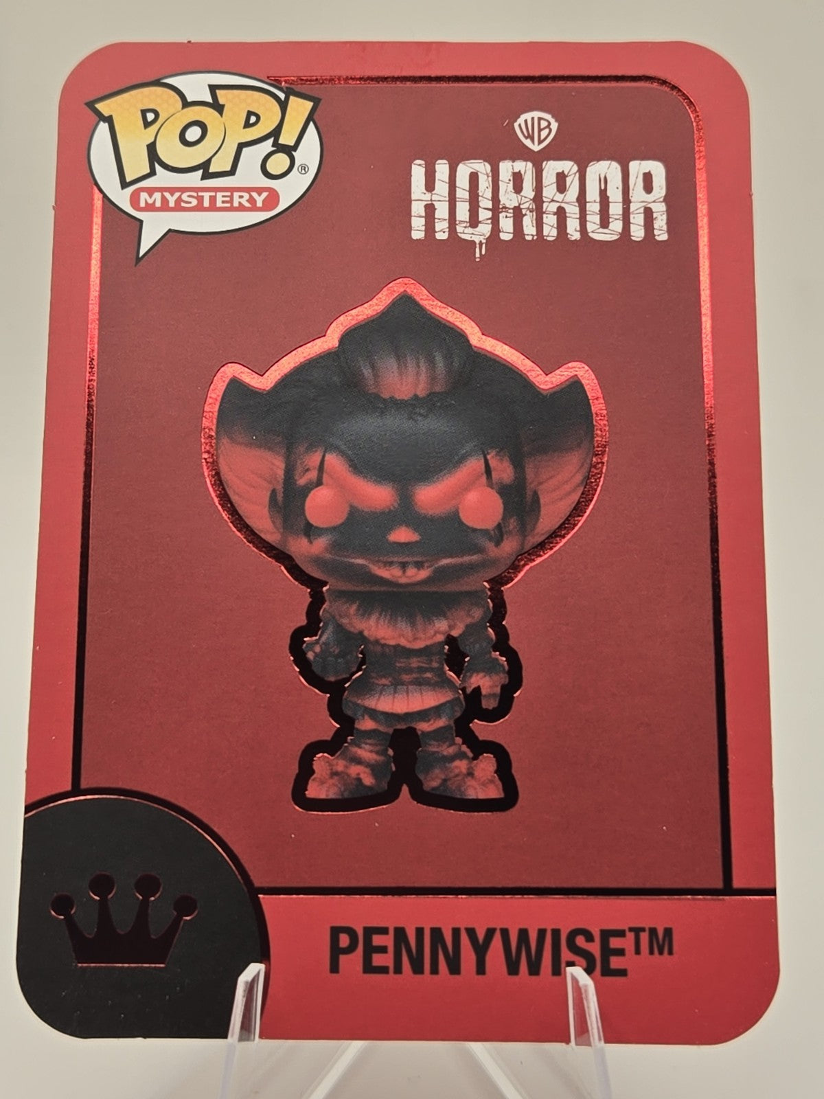 Funko Pop! Horror Pop Mystery Pennywise #2057 With Shiny Holo Card