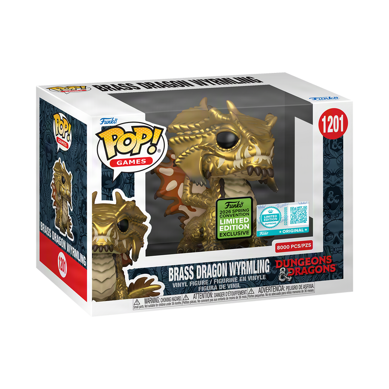 Funko Pop! Brass Dragon Wyrmling 8000 Pcs Exclusive 2026 Spring Convention
