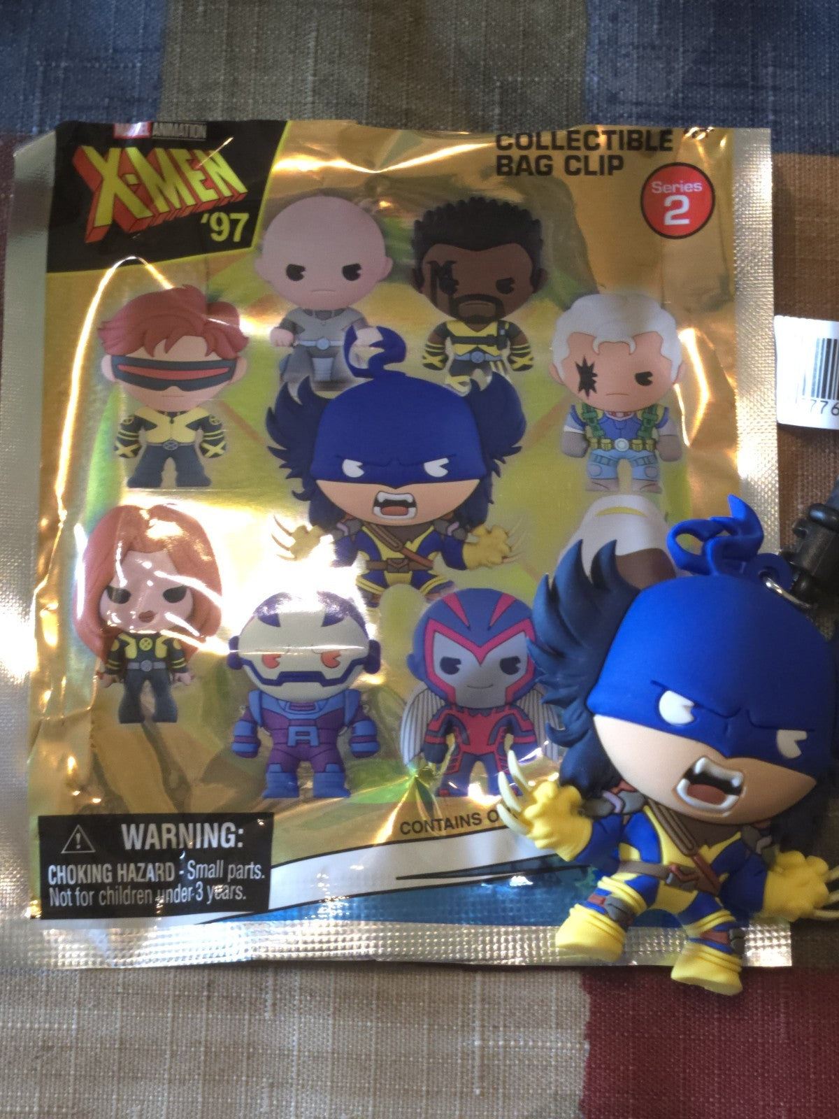 X-Men '97  3D Foam Blind Bag Clip Wolverine