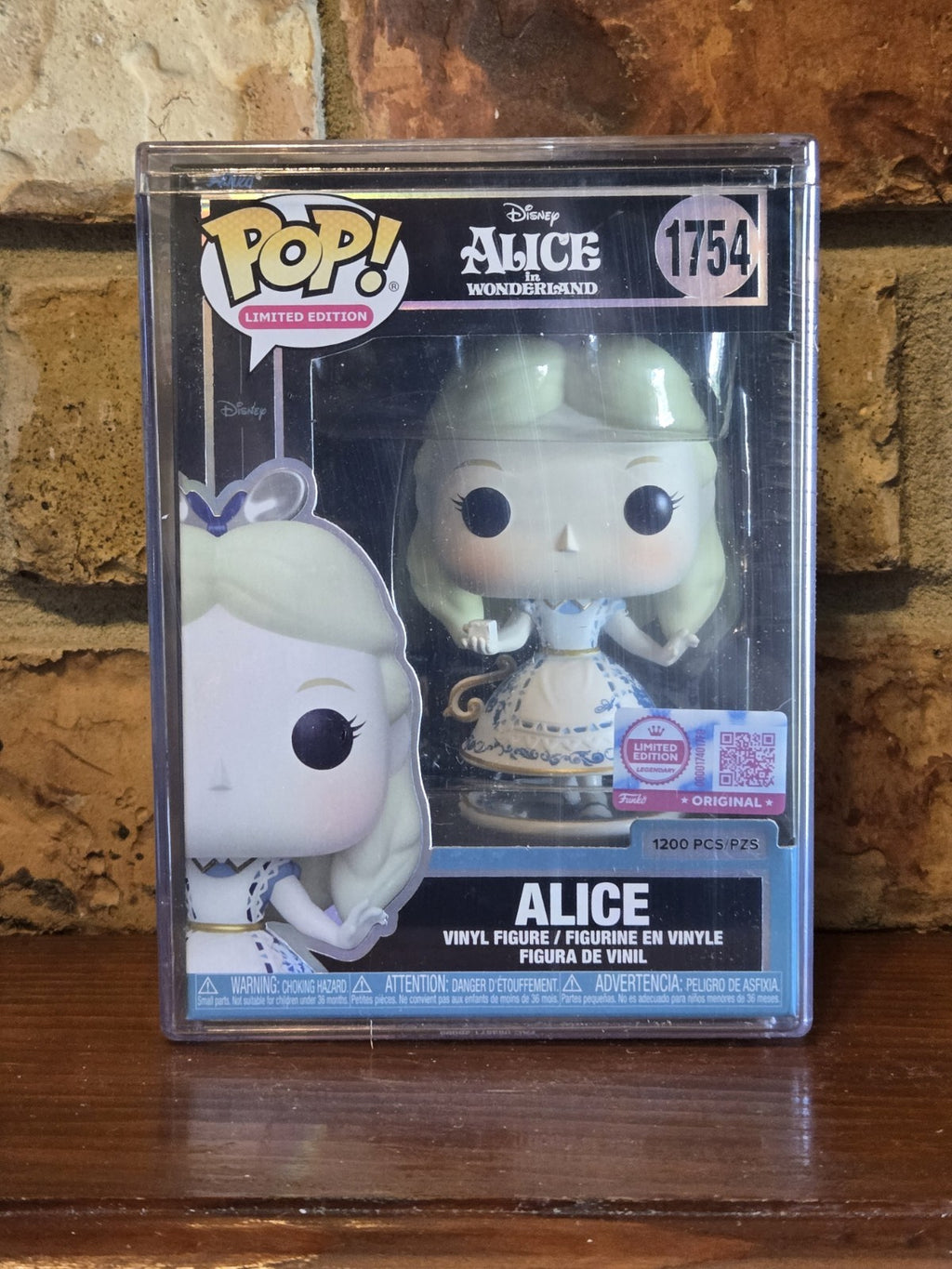 Funko Pop! Disney Alice (Porcelain) with Pop! Protector LE 1200 Sealed In Hand