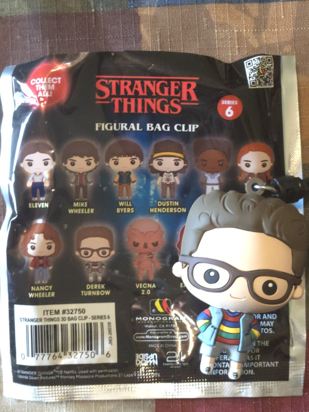 Stranger Things Series 6 Figural Blind Bag Clip Derek Turnbow