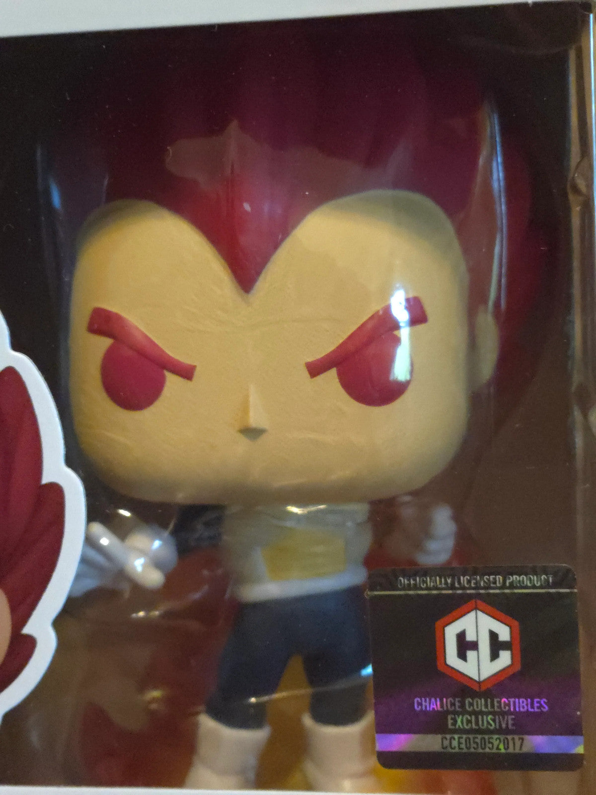 Funko Pop! Dragon Ball Super Saiyan God Vegeta #1868 Chalice Exclusive