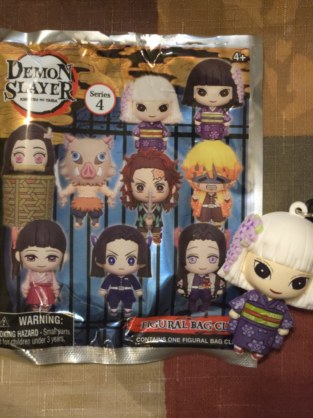 Demon Slayer Series 4 Figural Blind Bag Clip White-haired Guide Monogram