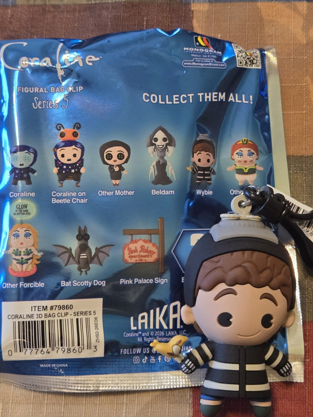 Coraline Series 5 Figural Blind Bag Clip Wybie