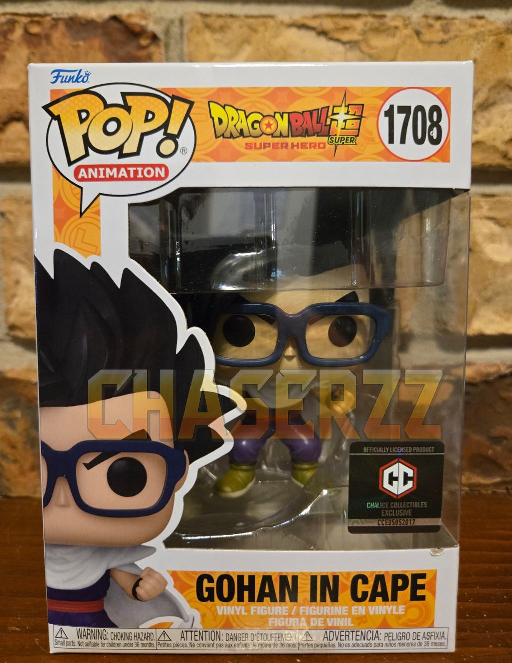 Funko Pop! Dragon Ball Super Gohan in Cape #1708 Chalice Exclusive