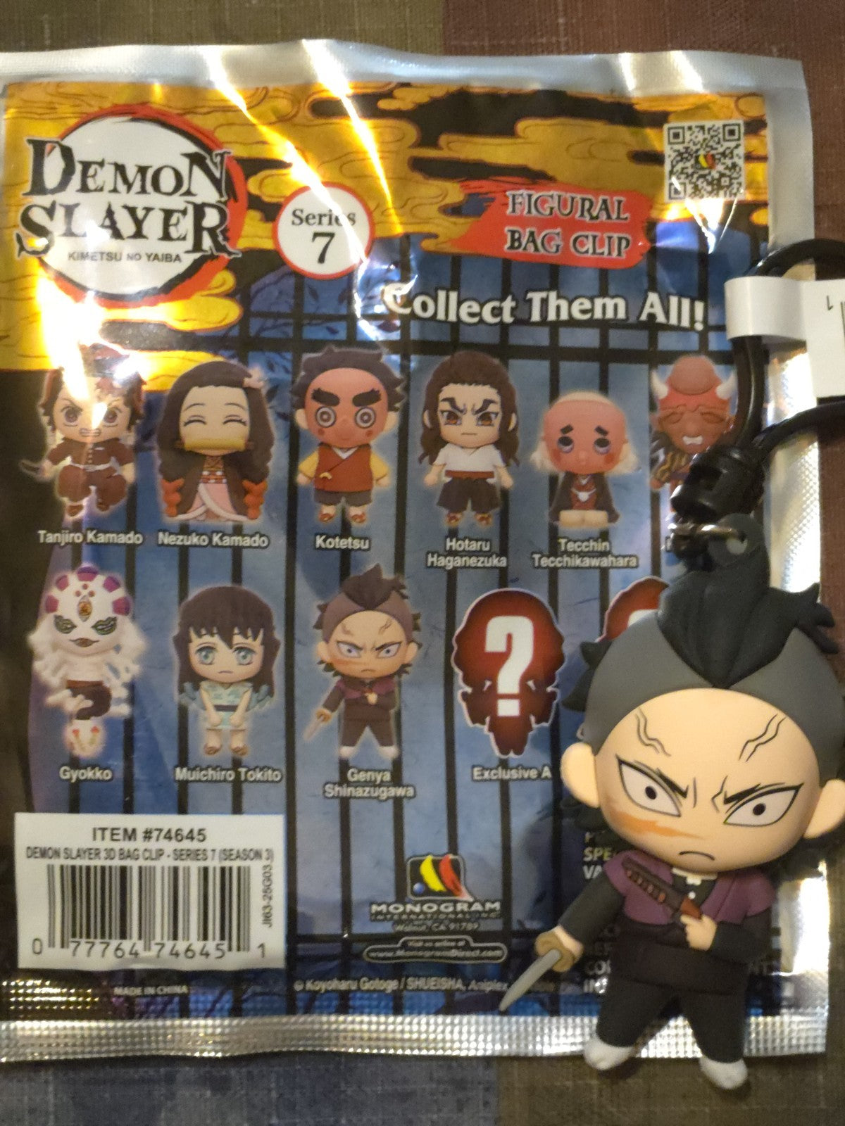 Demon Slayer Series 7 Figural Blind Bag Clip Genya Shinazugawa