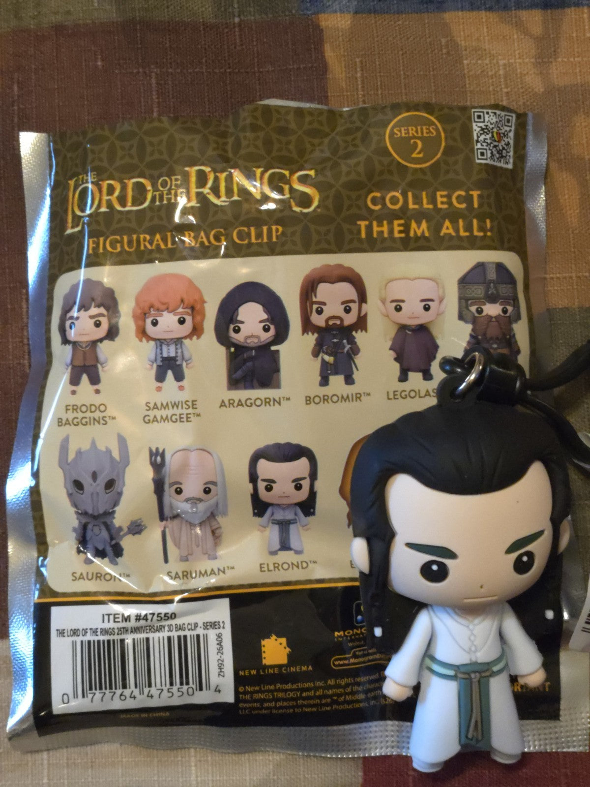 Lord of the Rings 25th Anniversary eries 2 Blind Bag Clip Elrond