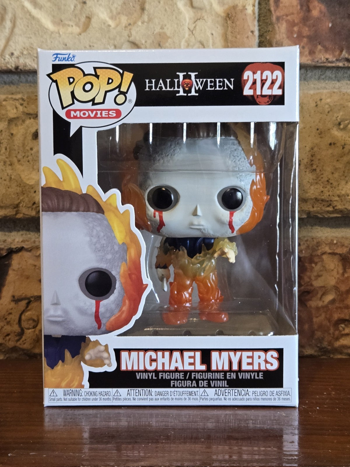 Funko Pop! Movie:  MICHAEL MYERS on Fire #2122 Halloween II