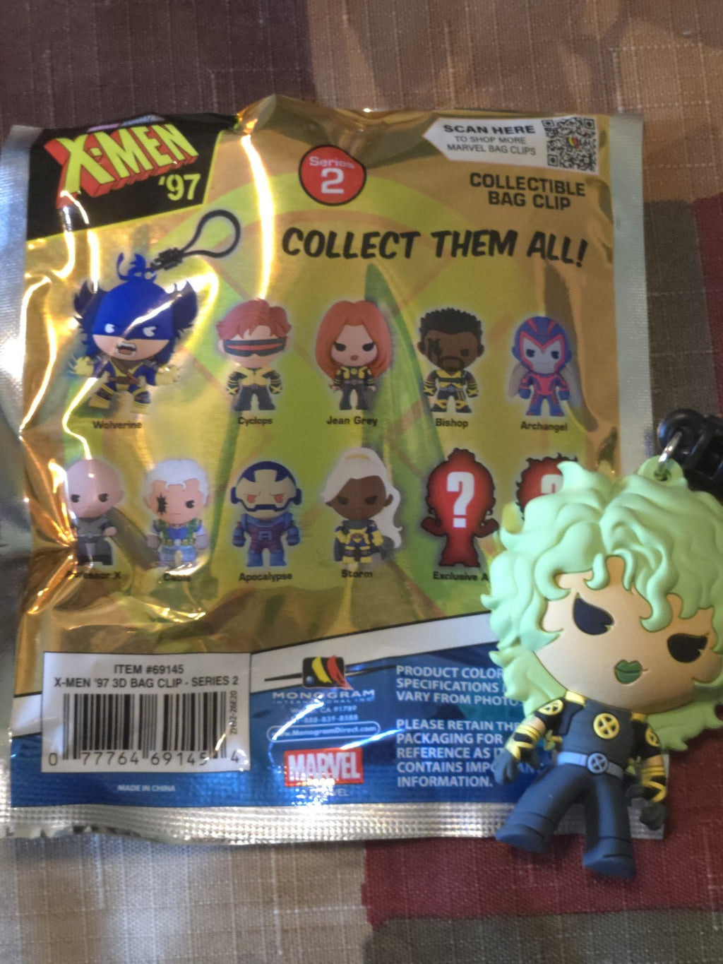 X-Men '97  3D Foam Blind Bag Clip Polaris-Black Suit (CHASE)