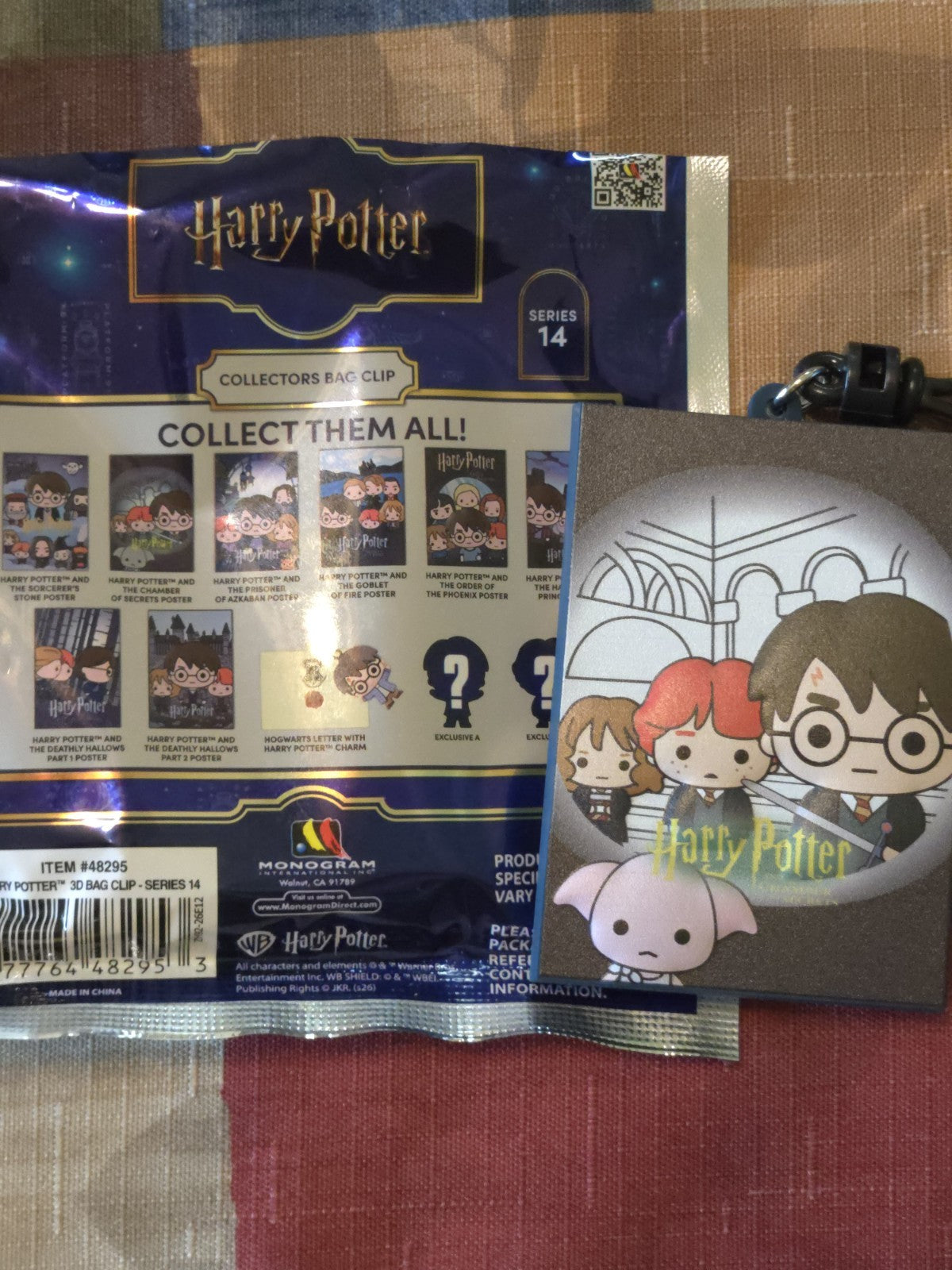 Harry Potter Series 14 3D Foam Blind  Bag Clip The Chamber Of Secrets Poster