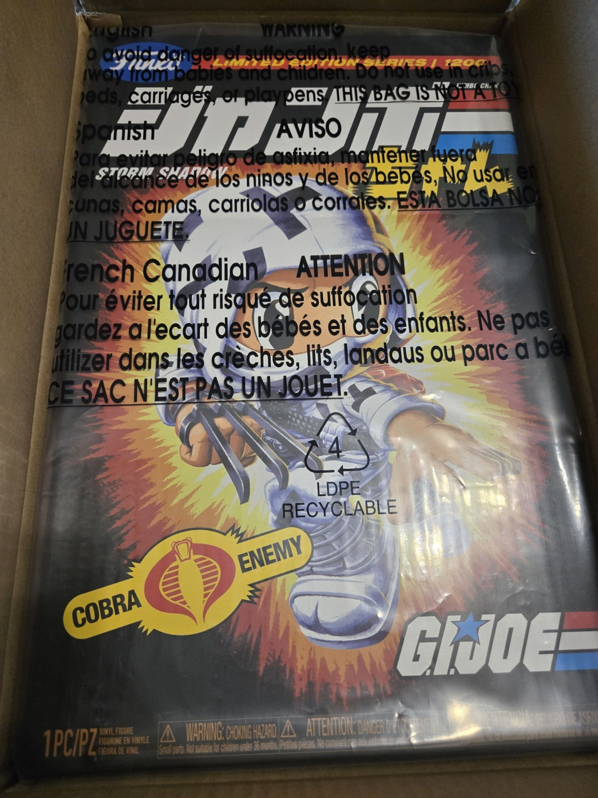Jumbo Chan G.I. Joe Storm Shadow 14'' Vinyl Collectible