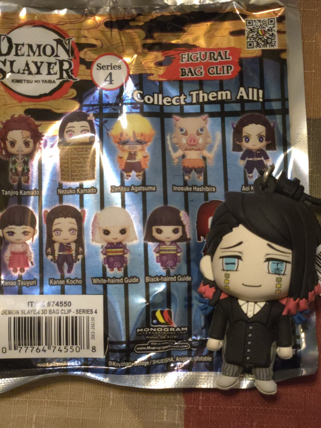 Demon Slayer Series 4 Figural Blind Bag Clip Enmu Exclusive B (CHASE) Monogram