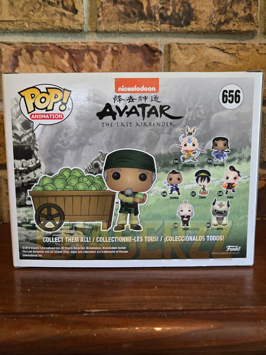 Funko Pop! Avatar The Last Airbender Cabbage Man & Cart #656 NYCC 2019 Exclusive