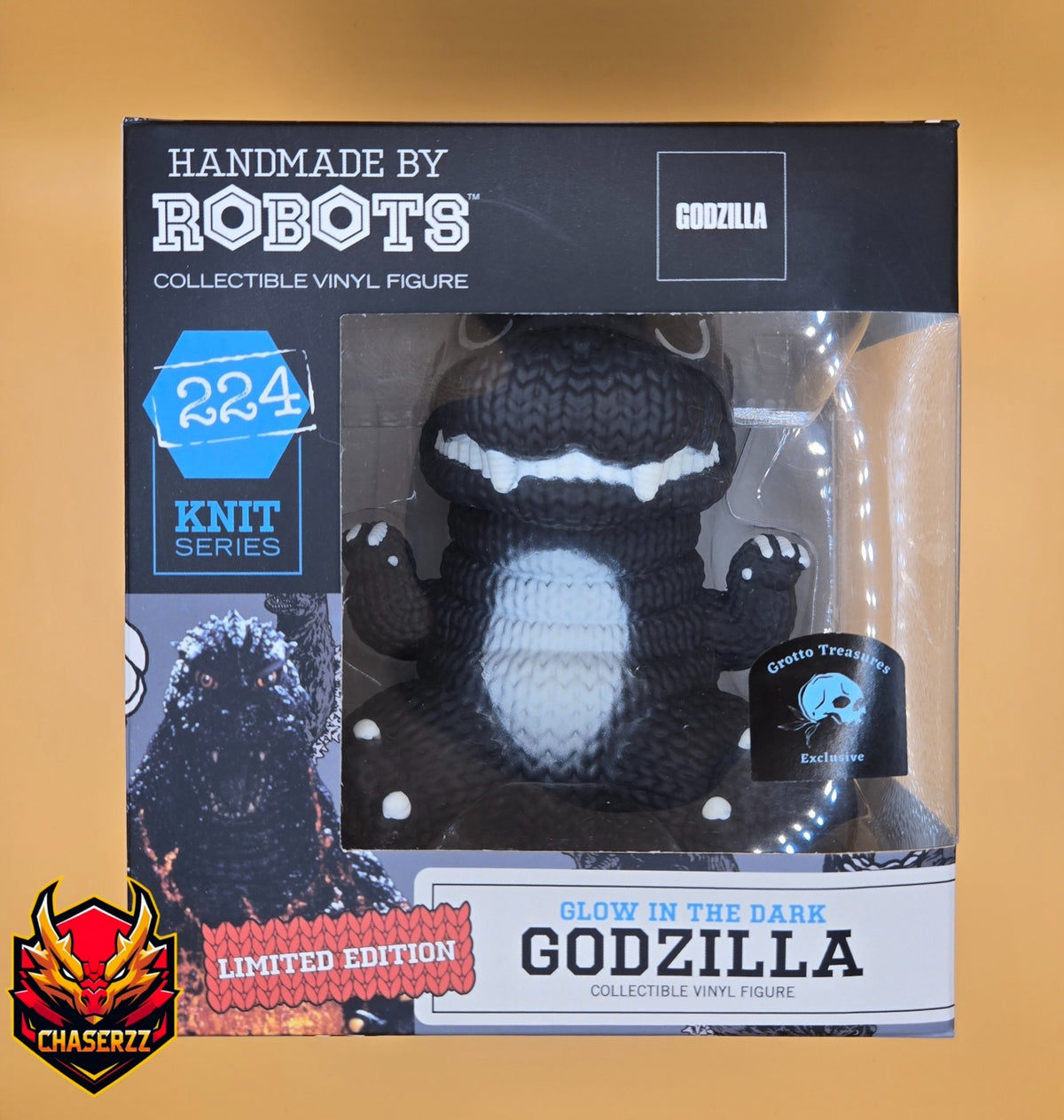 HBR Godzilla Blue Glow in the Dark Limited Edition #224 GrottoTreasure Exclusive