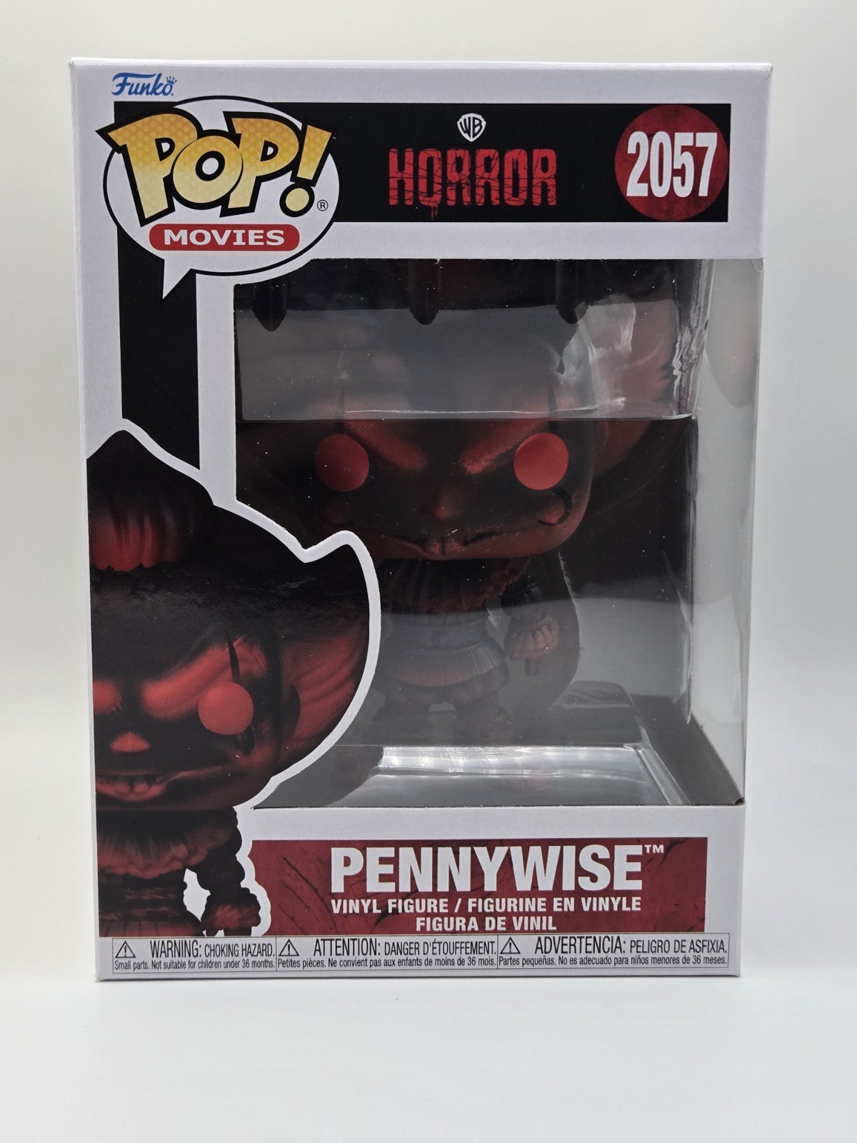 Funko Pop! Horror Pop Mystery Pennywise #2057 With Shiny Holo Card