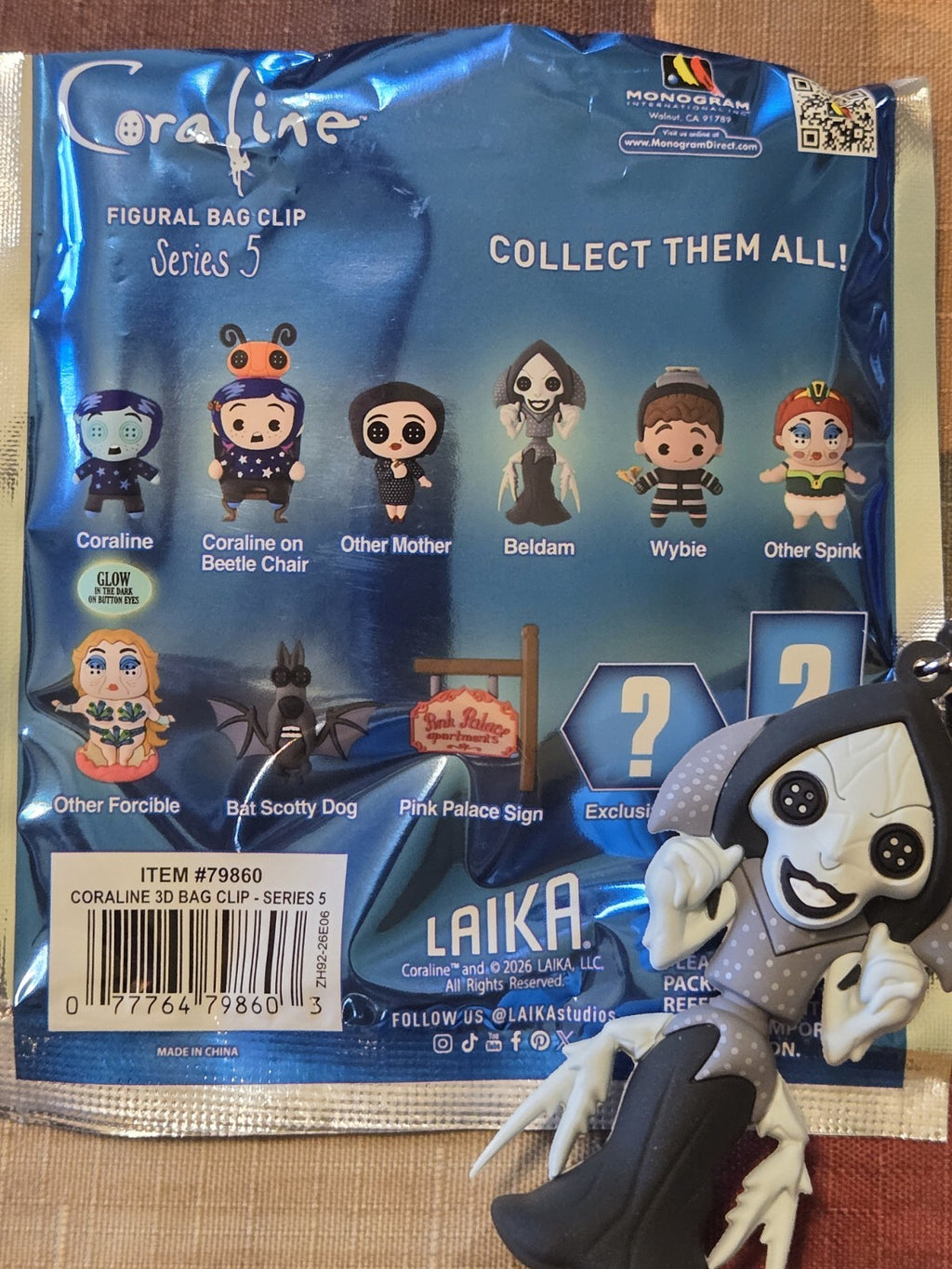 Coraline Series 5 Figural Blind Bag Clip Beldam