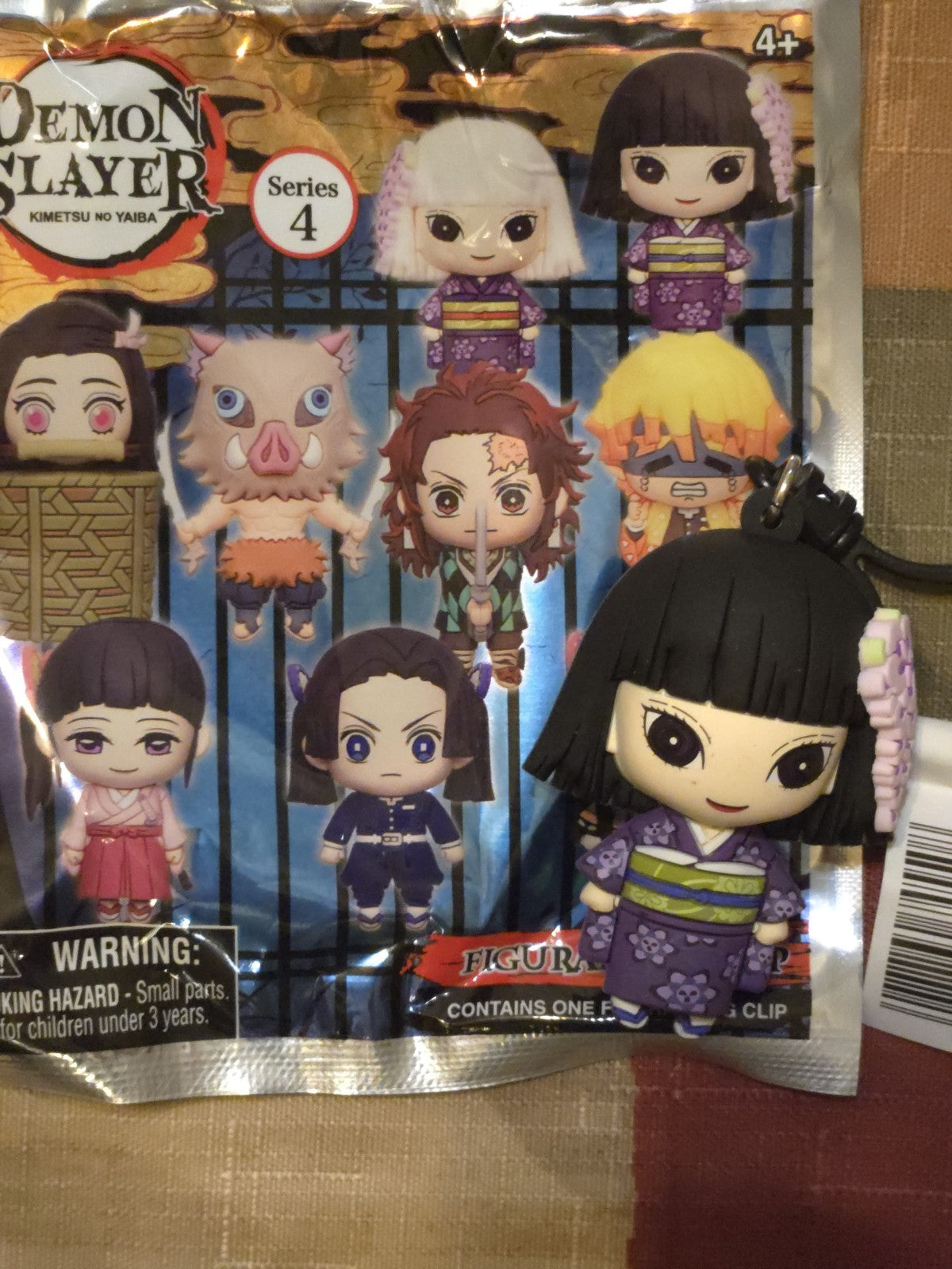 Demon Slayer Series 4 Figural Blind Bag Clip Black-haired Guide Monogram