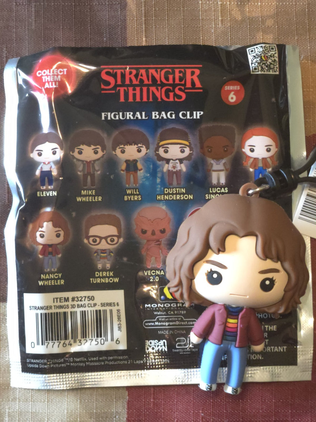 Stranger Things Series 6 Figural Blind Bag Clip Nancy Wheeler