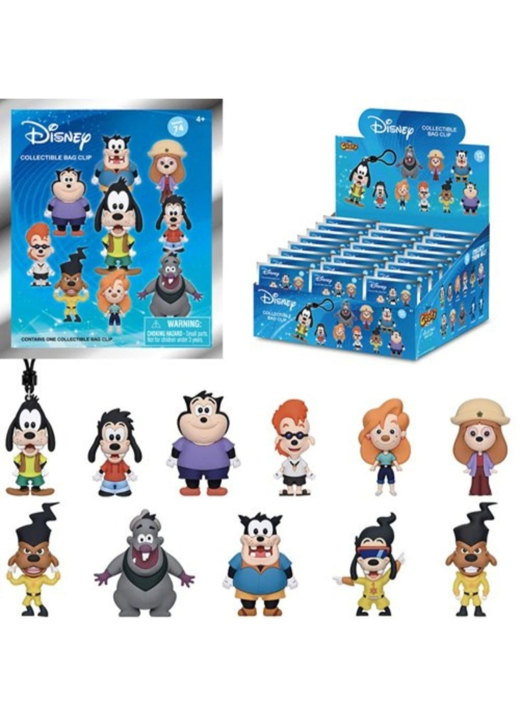 Disney A Goofy Movie Series 74 Figural Bag Clip- Lester The Possum Monogram