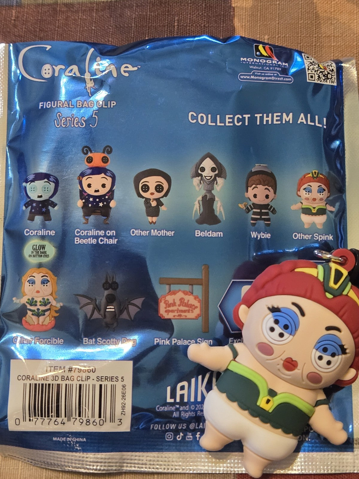 Coraline Series 5 Figural Blind Bag Clip Other Spink