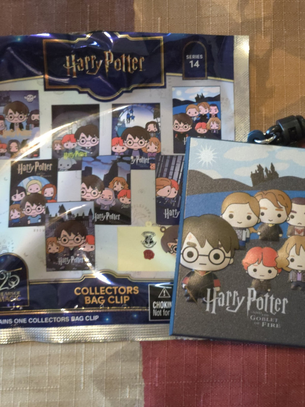 Harry Potter Series 14 3D Foam Blind  Bag Clip The Goblet Of Fire Poster