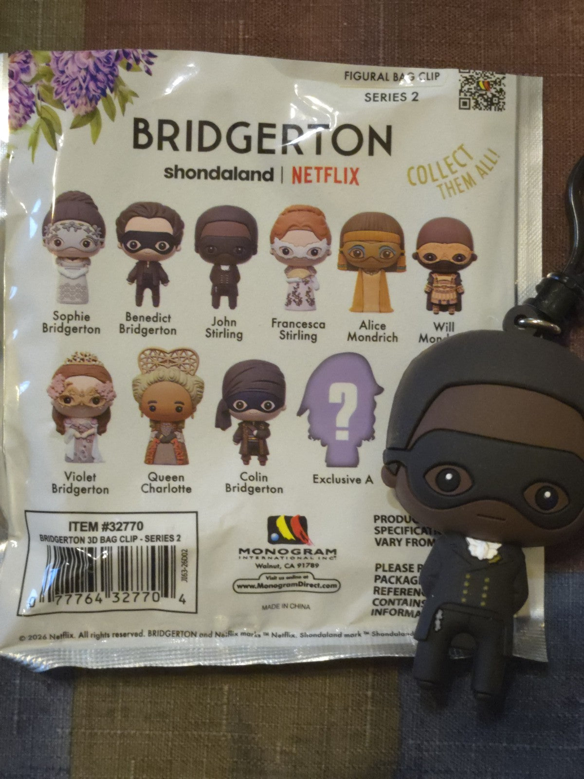 Bridgerton Series 2 Blind Bag Clip John Sirling