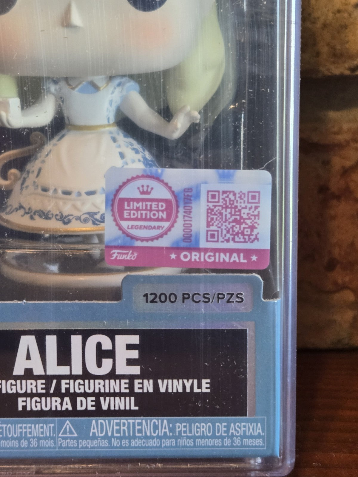 Funko Pop! Disney Alice (Porcelain) with Pop! Protector LE 1200 Sealed In Hand