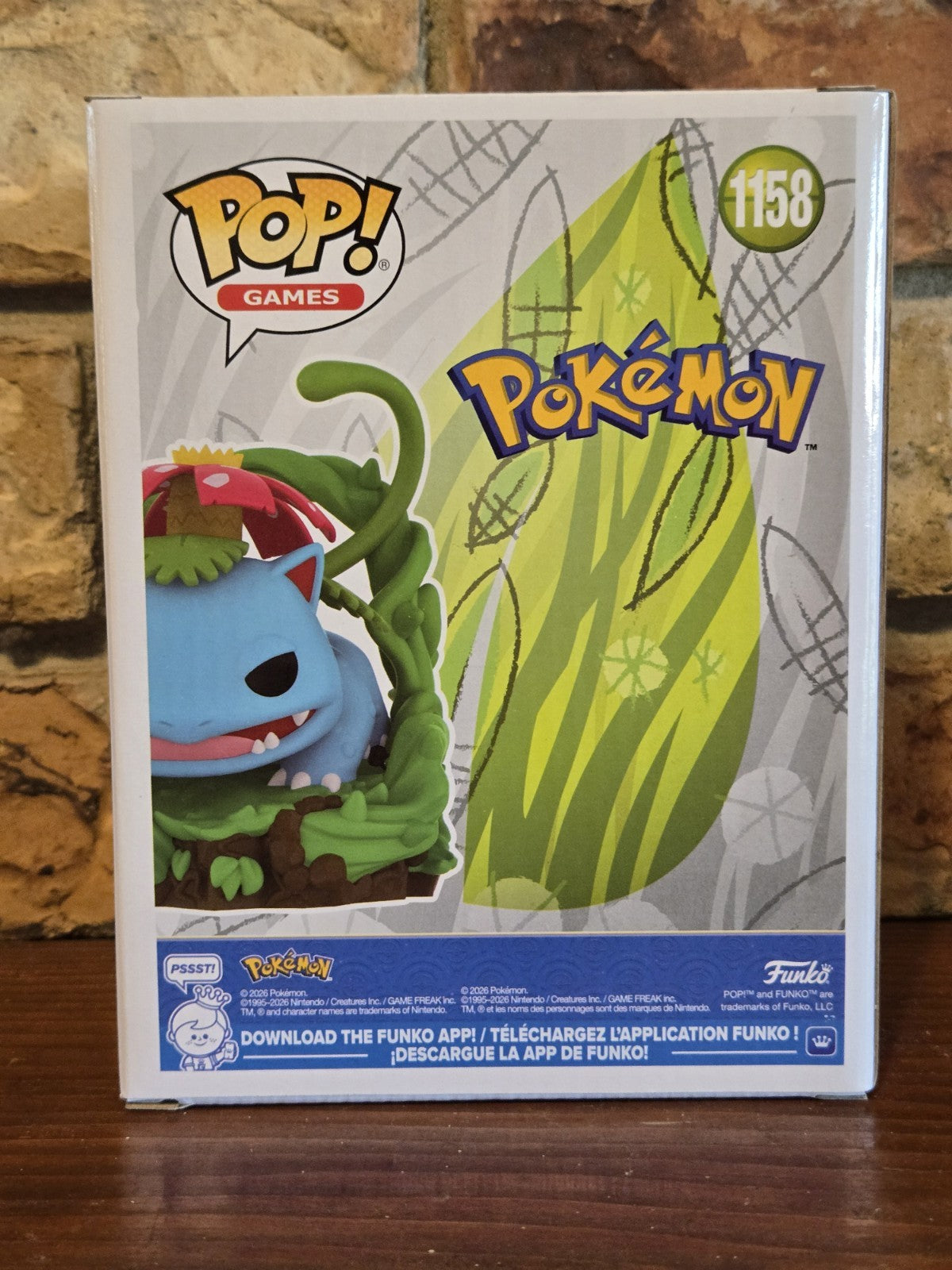 Funko Pop! Games: Pokemon Venusaur #1158 Premium