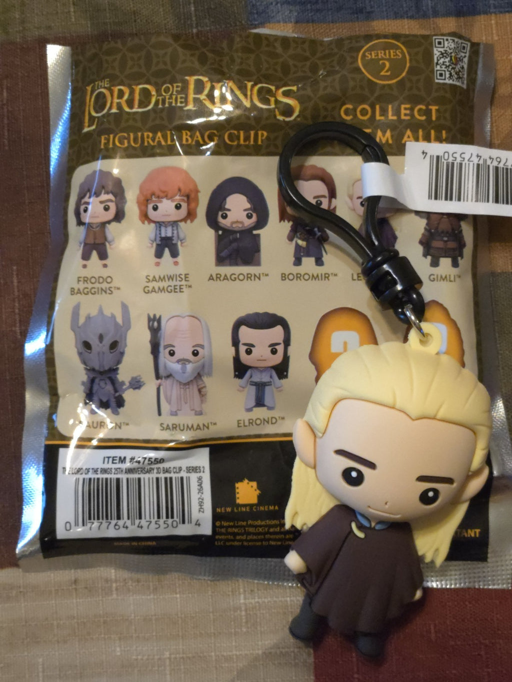 Lord of the Rings 25th Anniversary Series 2 Blind Bag Clip Legolas