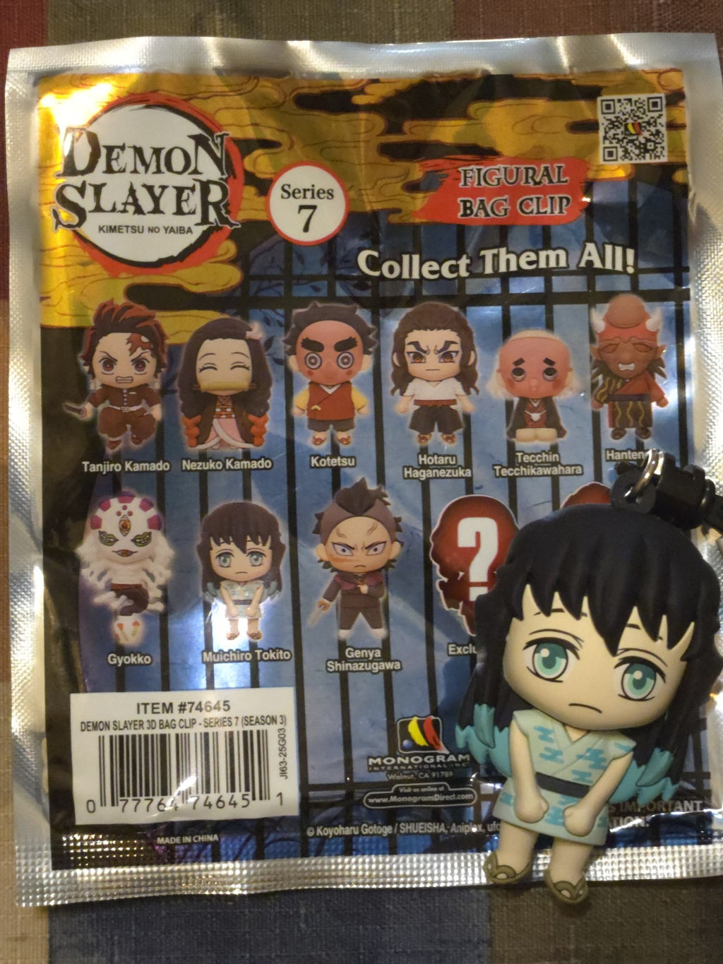 Demon Slayer Series 7 Figural Blind Bag Clip Muichiro Tokito
