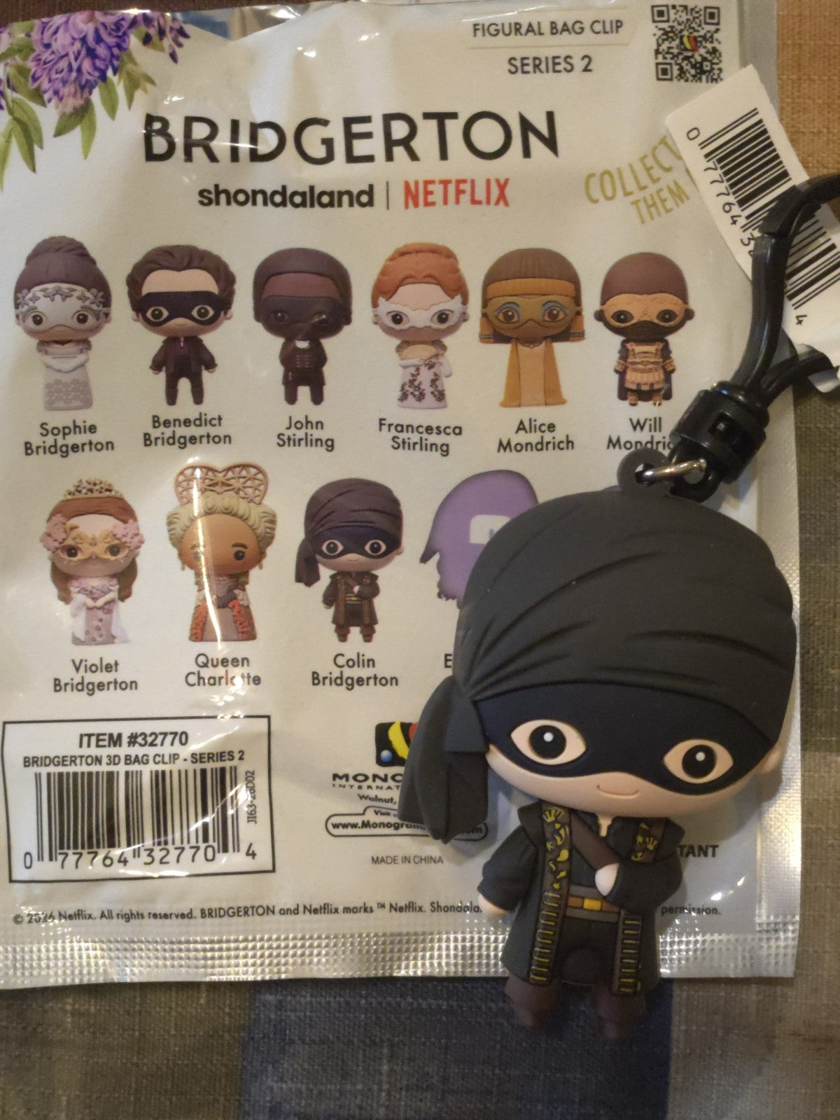 Bridgerton Series 2 Blind Bag Clip Colin Bridgerton 
