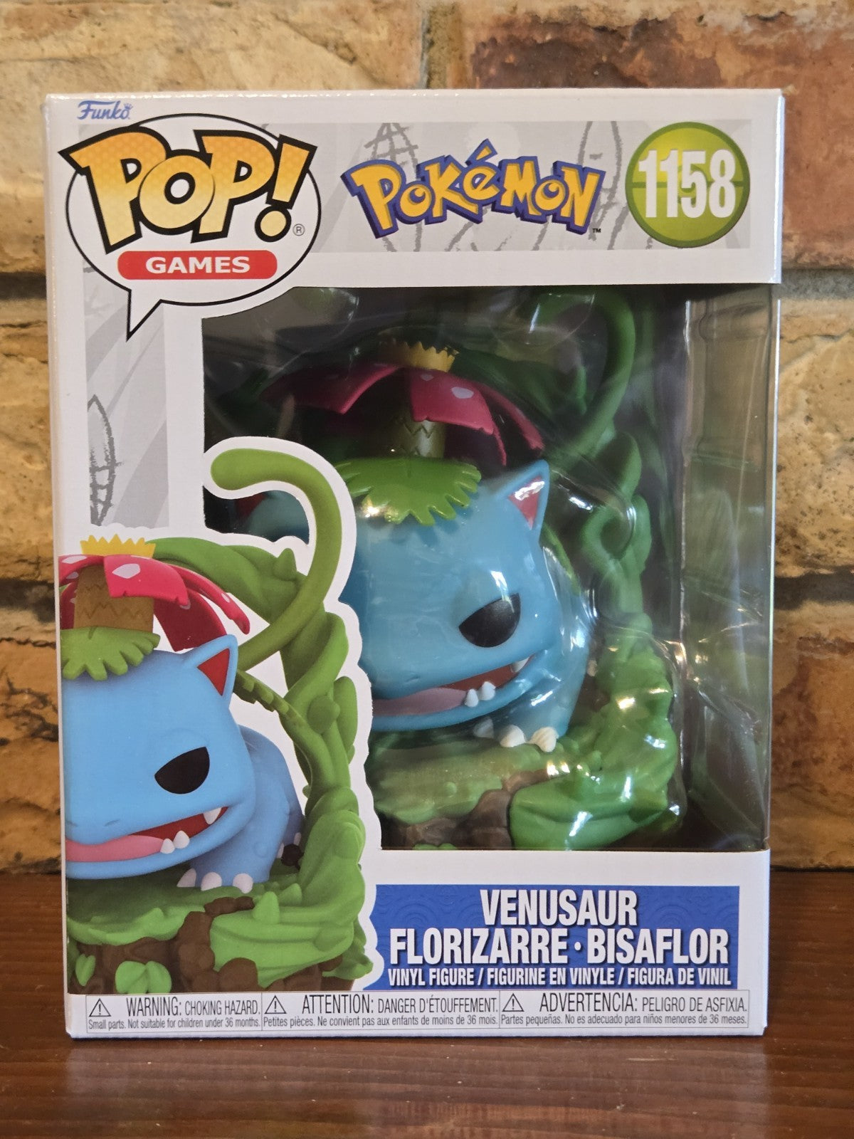 Funko Pop! Games: Pokemon Venusaur #1158 Premium