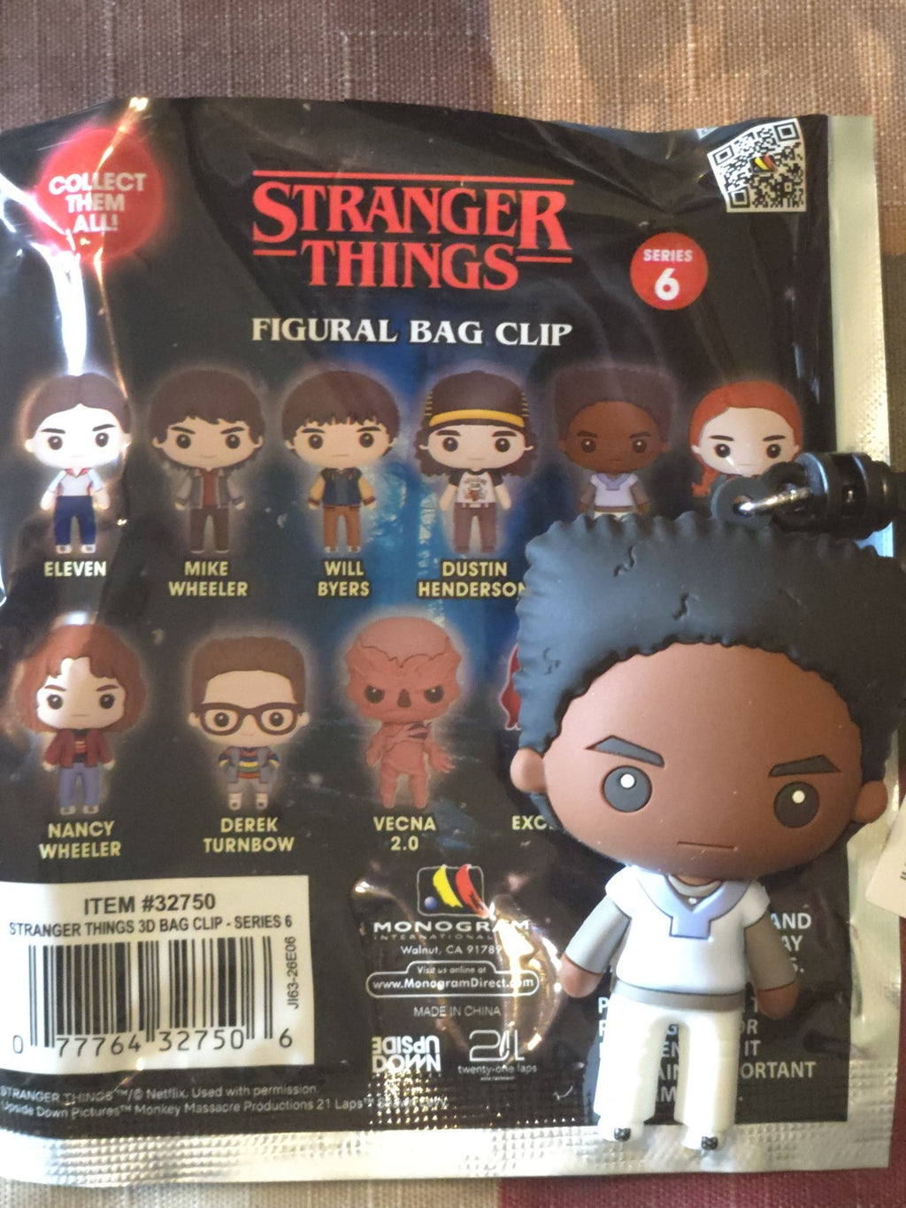 Stranger Things Series 6 Figural Blind Bag Clip Lucus Sinclair