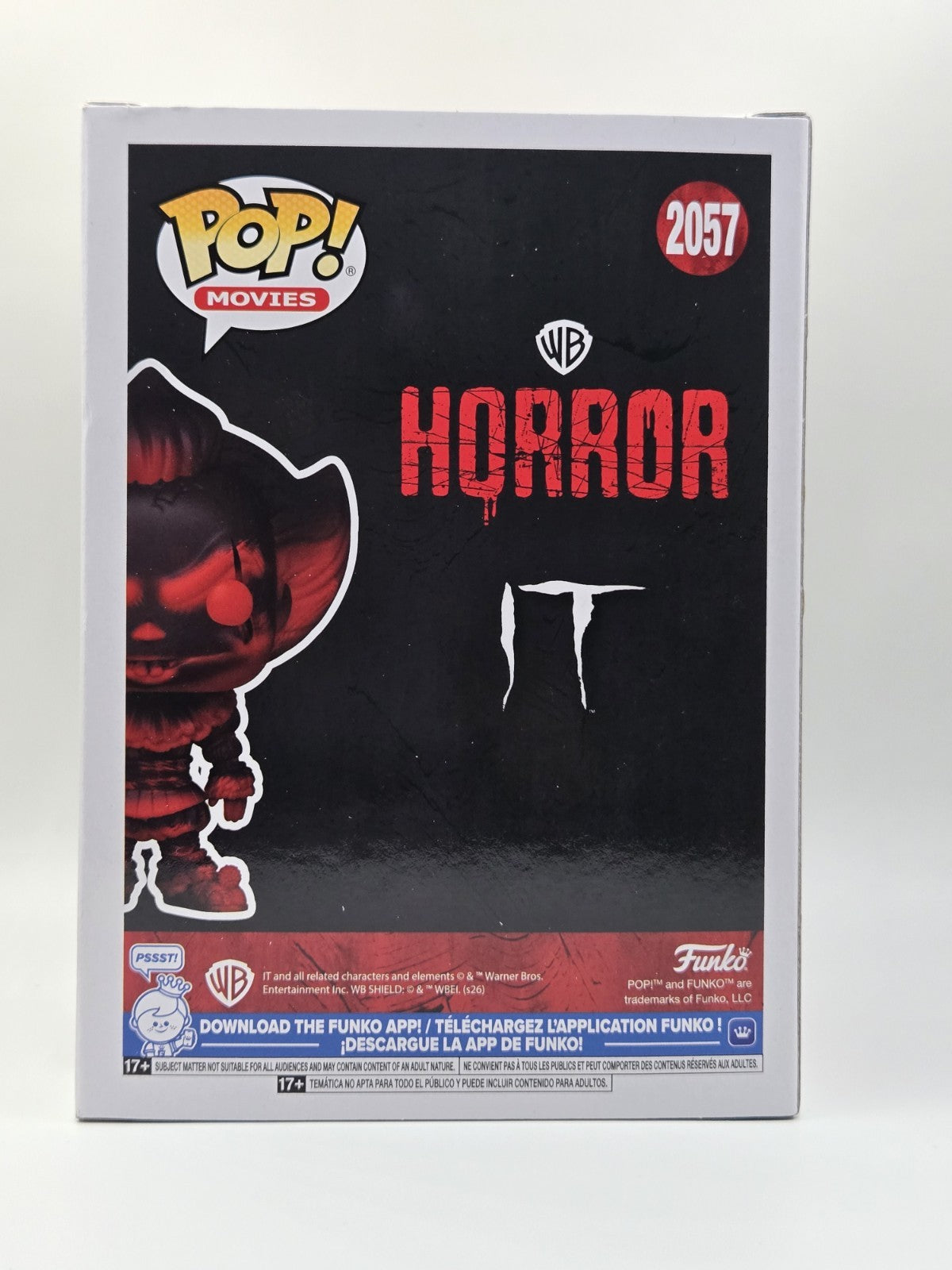 Funko Pop! Horror Pop Mystery Pennywise #2057 With Shiny Holo Card
