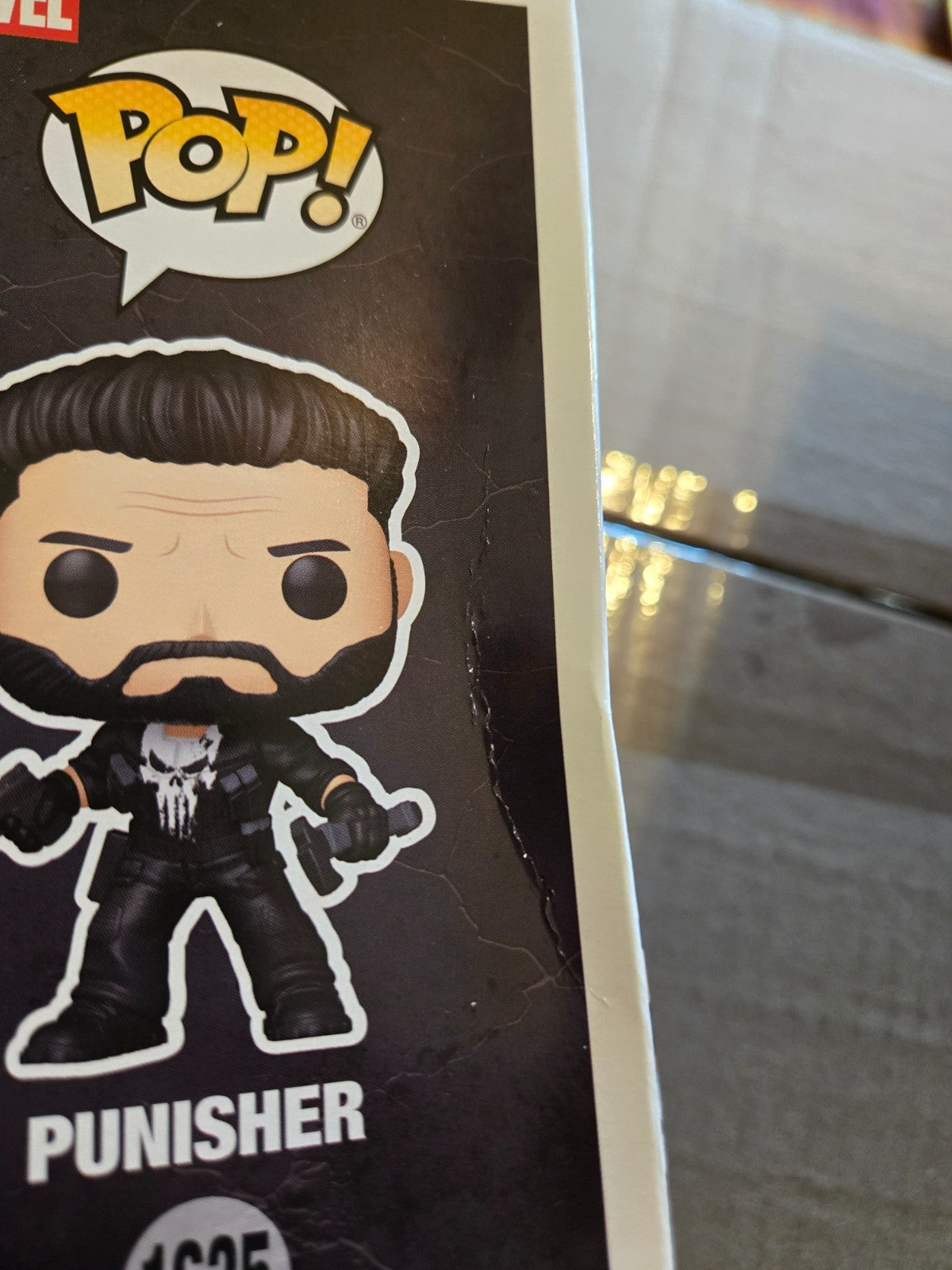 Funko Pop! The Punisher One Last Kill #1635 - Glow in the Dark - EE Damaged Box 