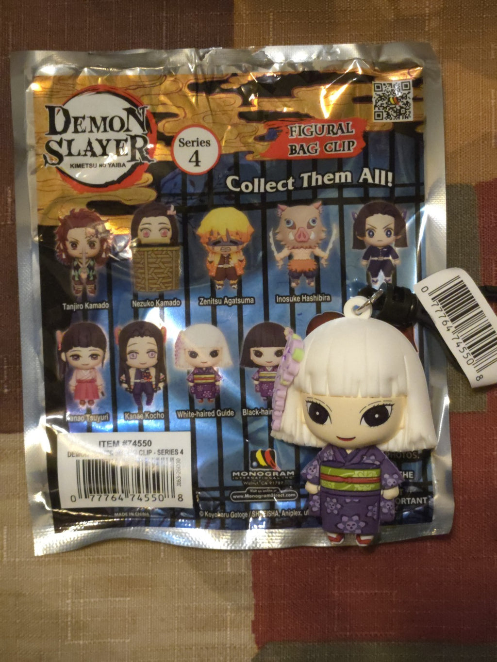 Demon Slayer Series 4 Figural Blind Bag Clip White-haired Guide Monogram
