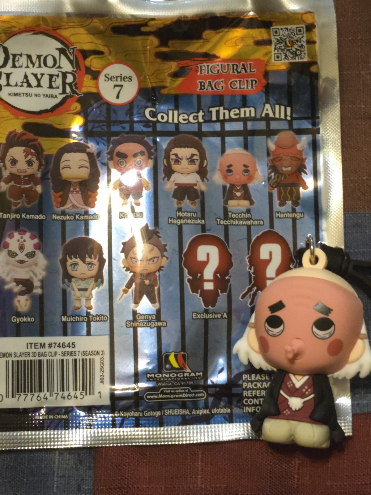 Demon Slayer Series 7 Figural Blind Bag Clip Tecchin Tecchikawahara