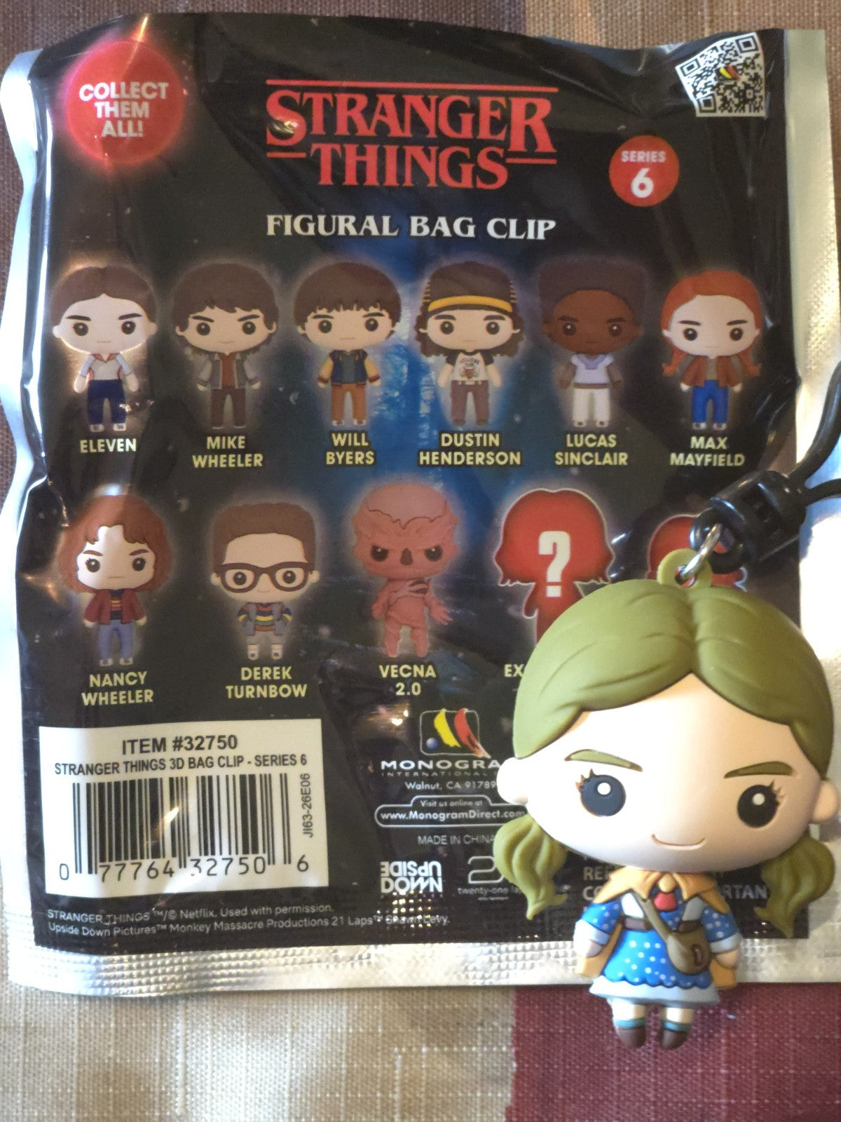 Stranger Things Series 6 Figural Blind Bag Clip Holly (CHASE)