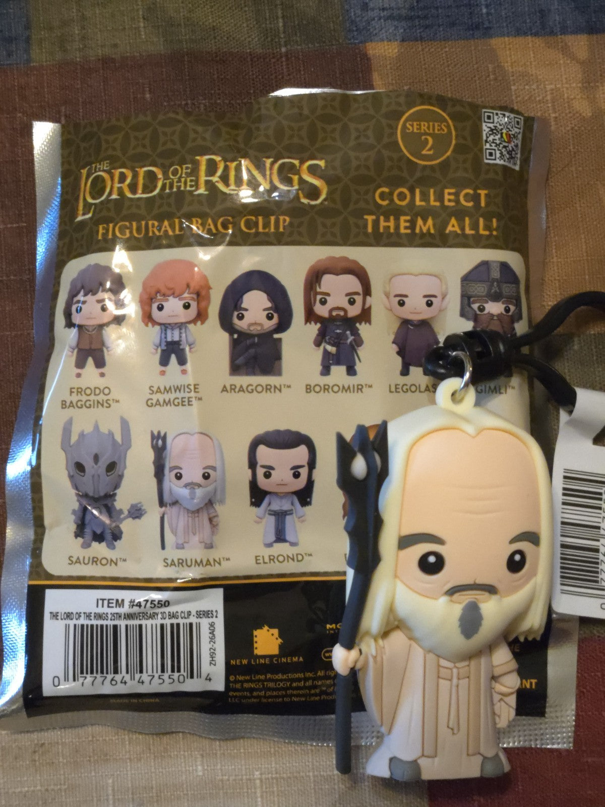 Lord of the Rings 25th Anniversary Series 2 Blind Bag Clip Saruman