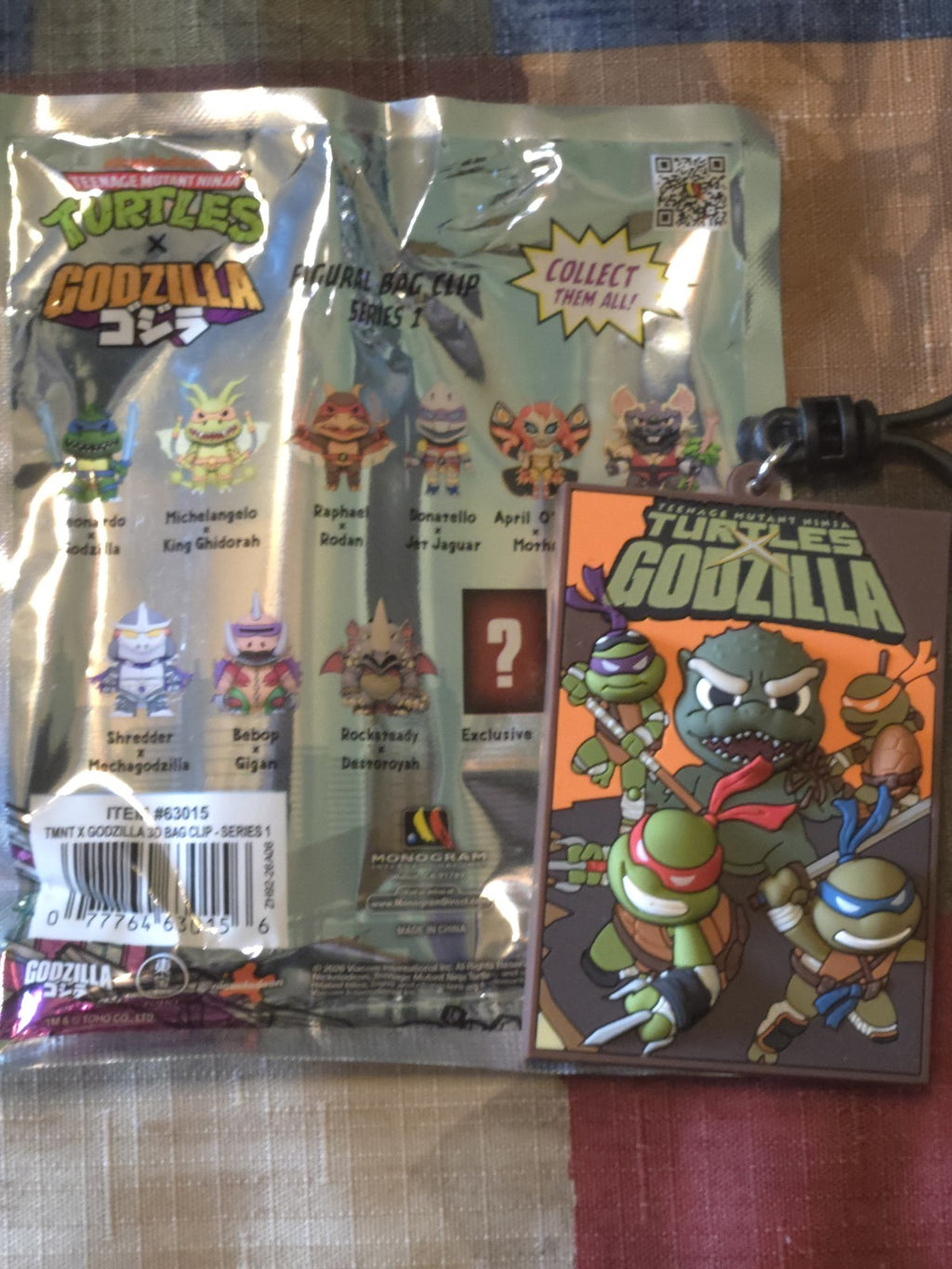 Godzilla x TMNT 3D Figural Blind Bag Clip Comic Book Cover (CHASE)